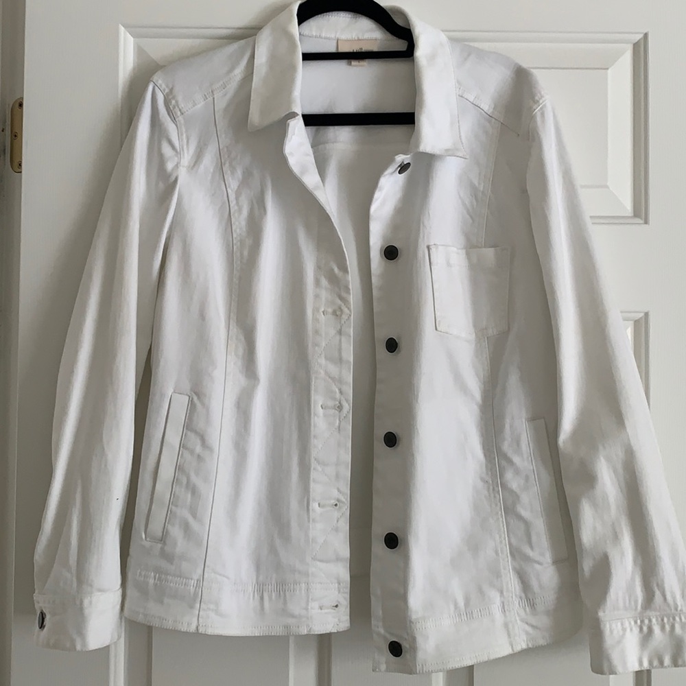 J.Jill White Denim Jacket
